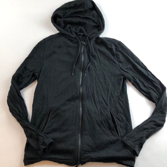 merino wool zip up hoodie